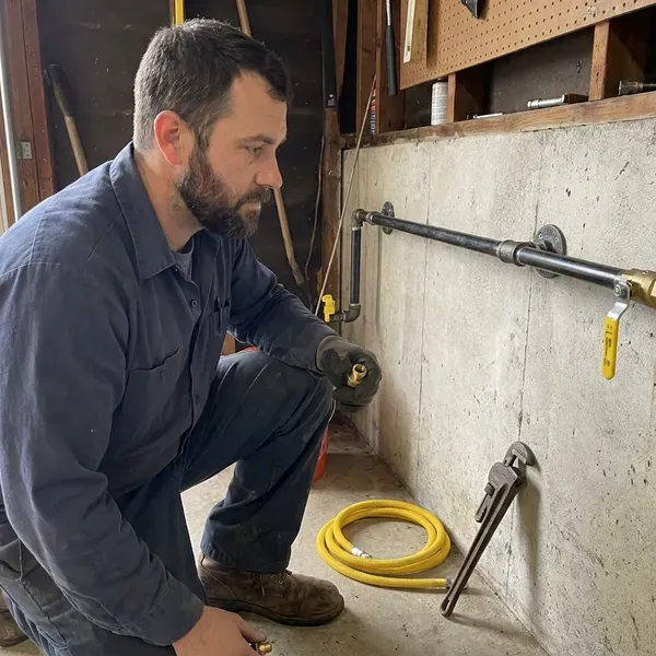 HCL Plumbing technician providing gas line installation in New York, NY