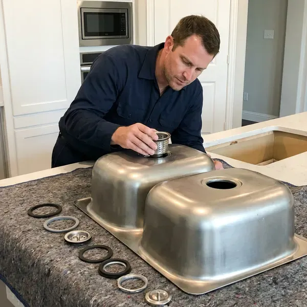 Local kitchen sink installation by HCL Plumbing, Schenectady, NY