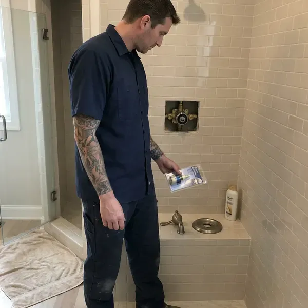 HCL Plumbing technician providing shower repair in New York, NY
